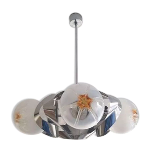 Lampadario vintage Mazzega Murano. Anni '70