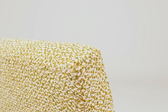 Image 1 of Modern longue chair green bouclé bentwood 1970