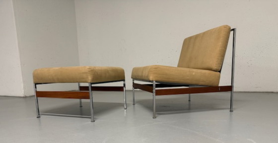 Image 1 of Chaise longue et pouf A.Vandenbussche