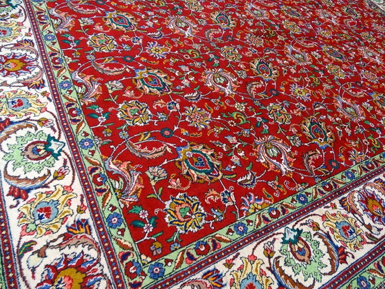 Image 1 of XL-Tabriz - 395 x 302 cm - Laine sur coton - Noué à la main