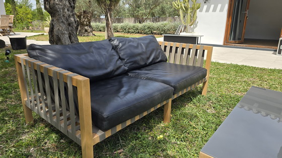 Image 1 of RODA Mistral 2-Sitzer-Möbelset plus Glastisch