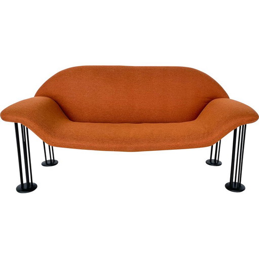 Altes Stoffsofa von Burkhard Vogtherr für Hain + Tohme, 1980