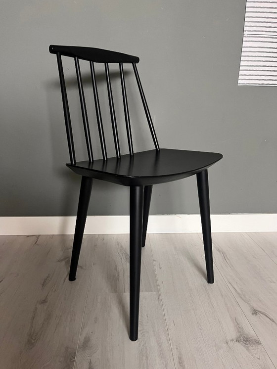 Image 1 of 3 chaises de salle à manger HAY J77 noires