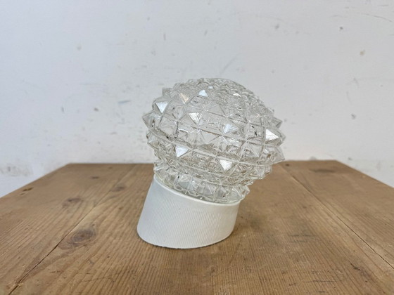 Image 1 of Applique murale vintage en porcelaine blanche, années 1970