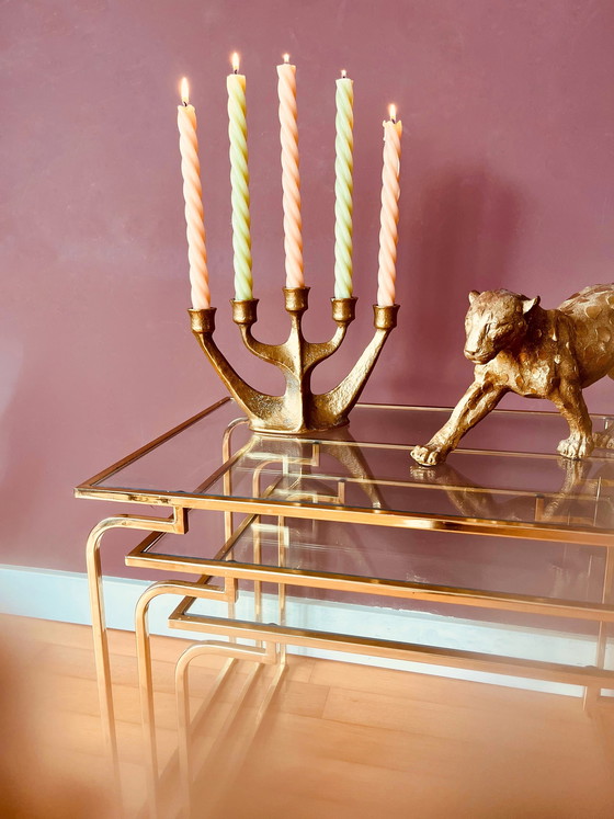 Image 1 of Juego de mesitas auxiliares italianas de los años 70.