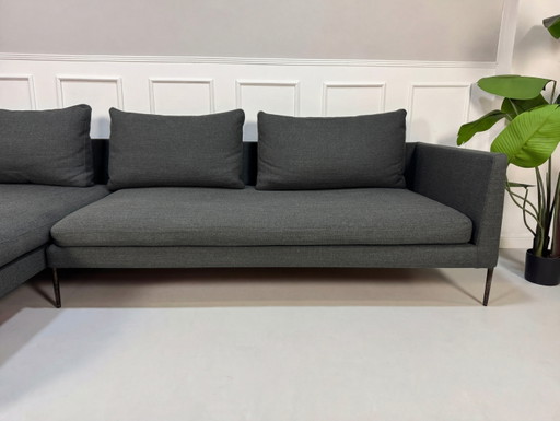 COR Pilotis Designer Sofa Grau Stoff