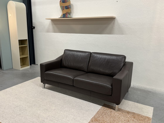 Image 1 of Leolux Antonia 2,5-Sitzer-Sofa, braunes Leder