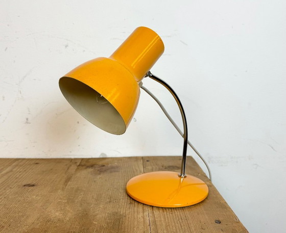 Image 1 of Oranje tafellamp van Josef Hurka voor Napako, jaren 70