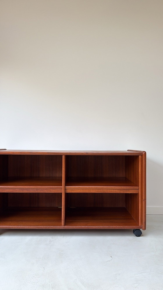 Vintage teak wooden cabinet / TV sideboard / audio furniture, Brown (photo 3 of 9)
