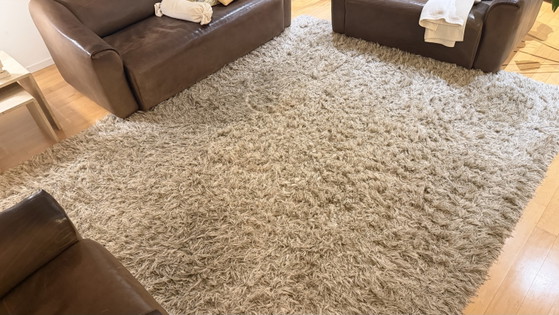 Tappeto Moderno Caldo A Pelo Lungo In Beige E Crema 300x220cm Con Sottotappeto – Tappeti, Textile (photo 2 of 5)
