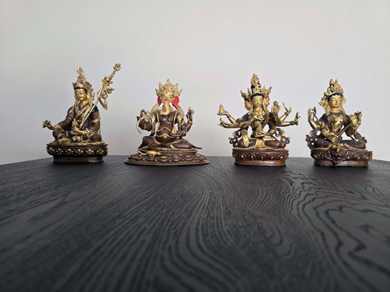 Image 1 of Vier mooie Boedha goden beelden