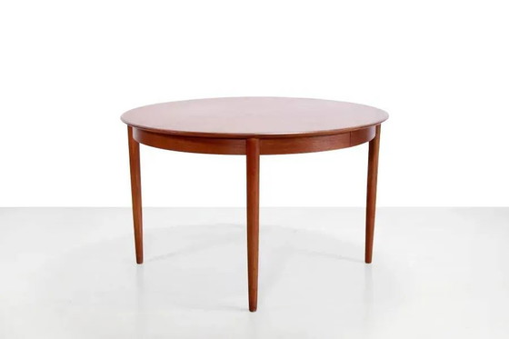 Vintage Danish design teak round dining table – Scandinavian (photo 3 of 7)