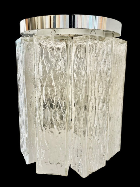 Image 1 of Kaiser Leuchten, modello in vetro di murano per il ghiaccio, anni '70