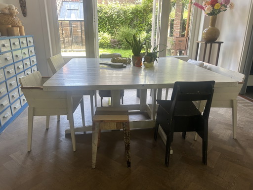 Piet Hein Eek dining table set custom made