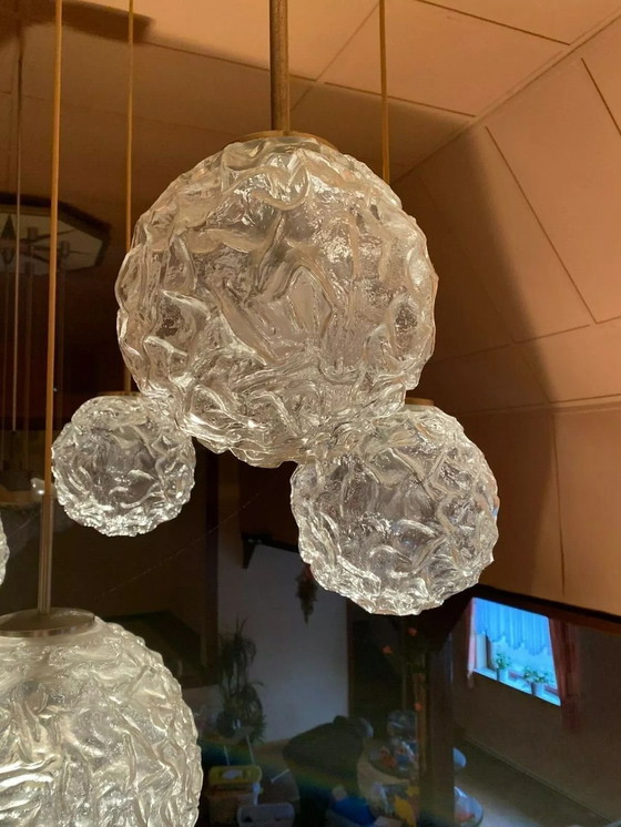 Image 1 of Lampada da soffitto XXL anni '60 e '70, lampada a sospensione, lampada a cascata, Hillebrand Design anni '60