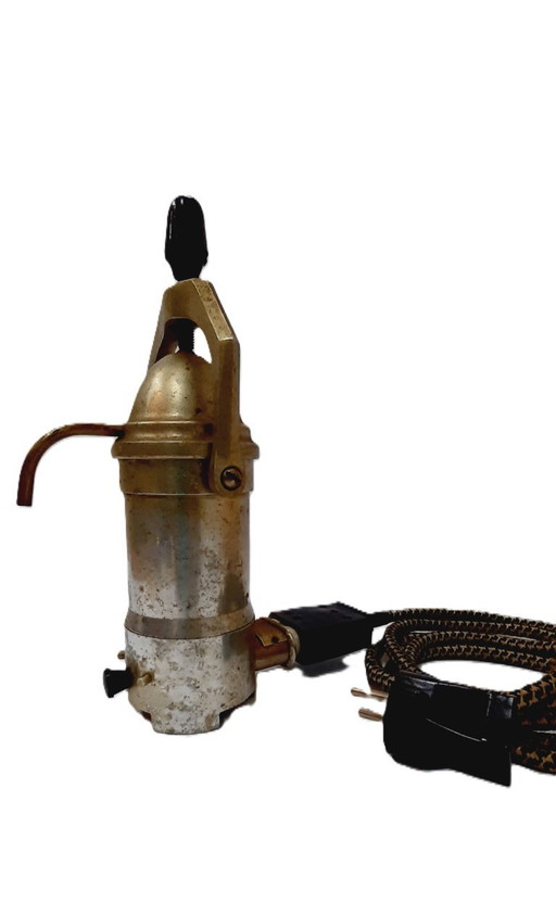 Caffettiera elettrica in alluminio vintage anni '70