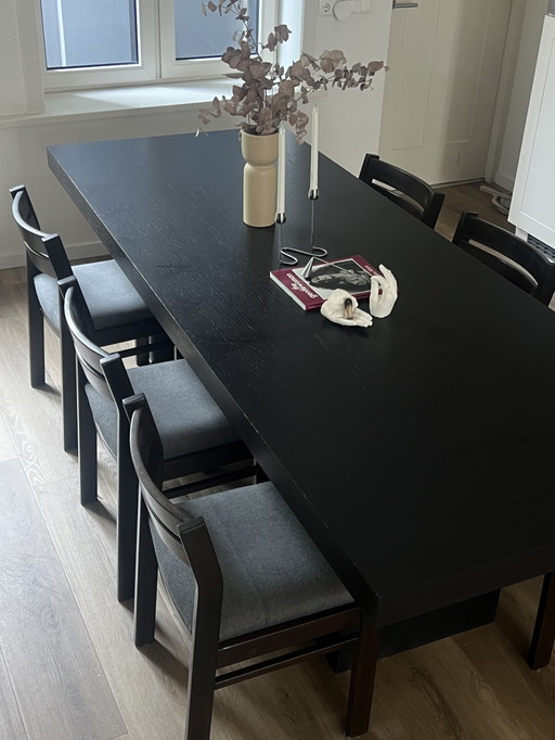 Macazz Eettafel + stoelen