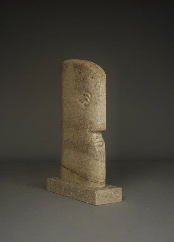 Image 1 of Monumental Sculpture of stylised Head. 1970s