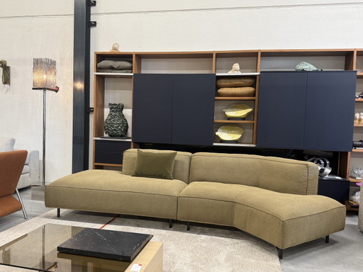 Gelderland 6400 Ecksofa grüner Stoff 310