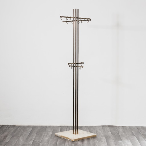 Renato Zevi Metalarte Garderobe aus Marmor und Messing, modernes Design