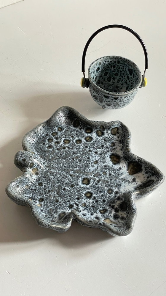 Image 1 of Piatto portaoggetti in ceramica vintage VILLAURIS