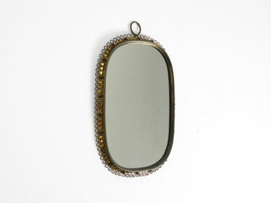 Image 1 of Prachtige messing wandspiegel in mid-century modern stijl van Josef Frank voor Svenskt Tenn Sweden.