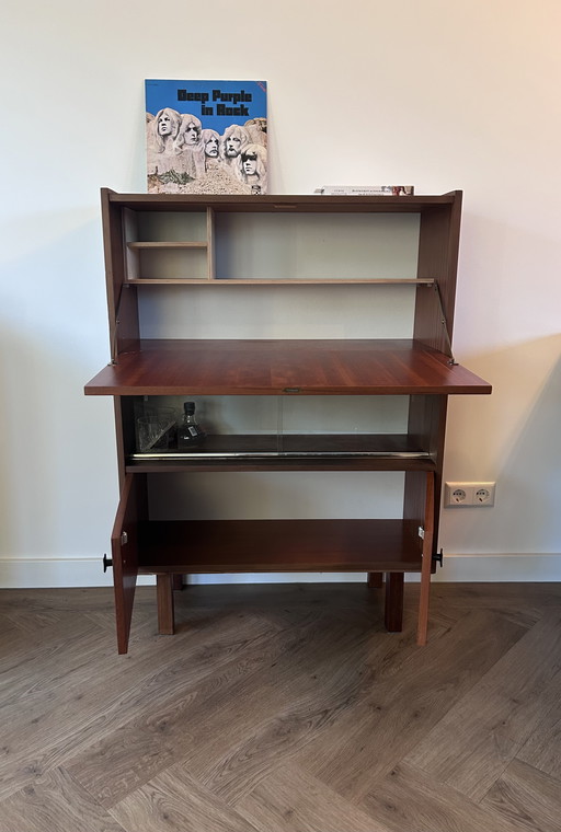 Vetrina/armadio da parete vintage di metà secolo