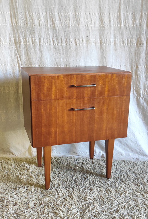 Image 1 of Wooden side table/bedside table - mid-20th century