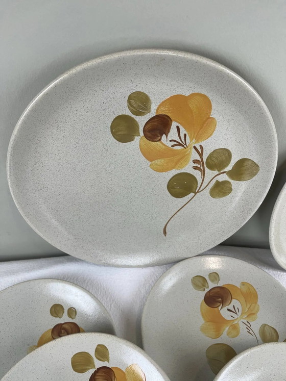 Handbemaltes Steingut Geschirr – Porcelain, Vintage (photo 6 of 9)