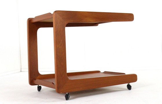 Image 1 of Chariot vintage en teck de conception danoise
