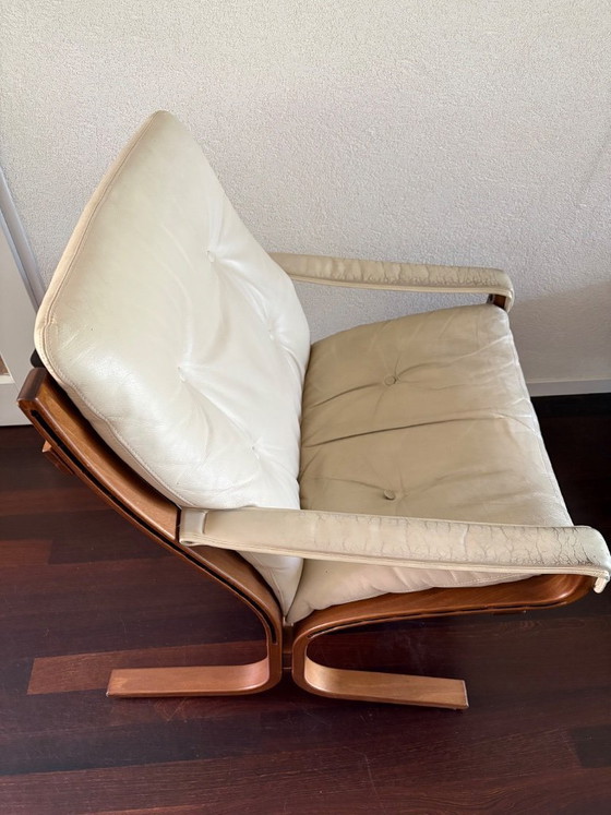 Vintage Fauteuil Siësta Classic Ingmar Relling – Wood, Leather (photo 3 of 5)