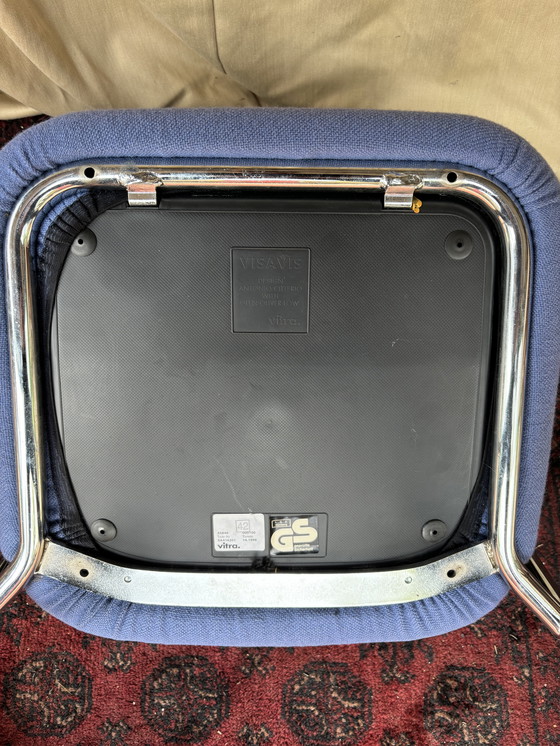Image 1 of Vintage mid-century Vitra Visavis vergaderstoelen