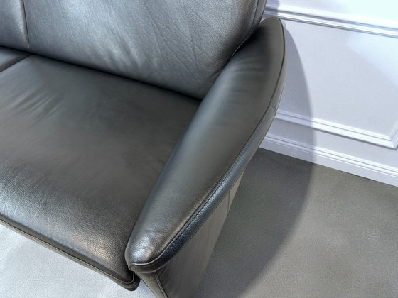 Image 1 of Leolux Antipode bank– zwart leer