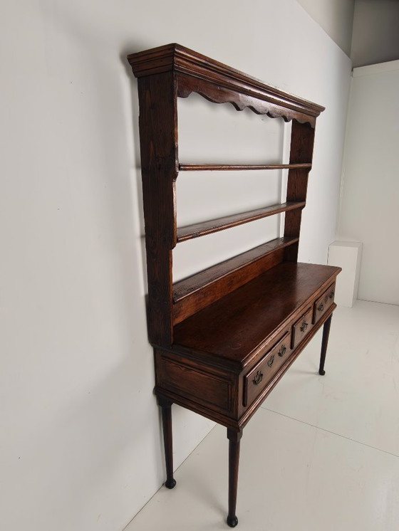 Image 1 of Late Georgian 18th-century Welsh sideboard – solid oak