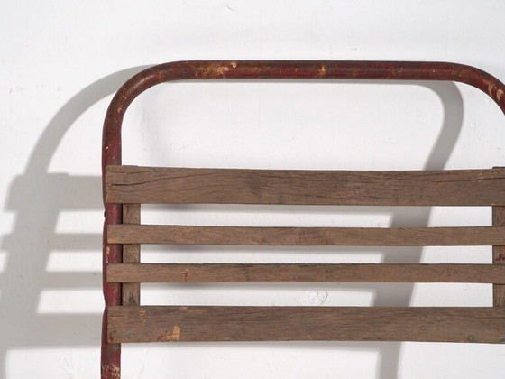 Chaises de jardin rouges antiques (env. 1920). Lot de 2 pièces #16 – Wood, Iron (photo 38 of 40)