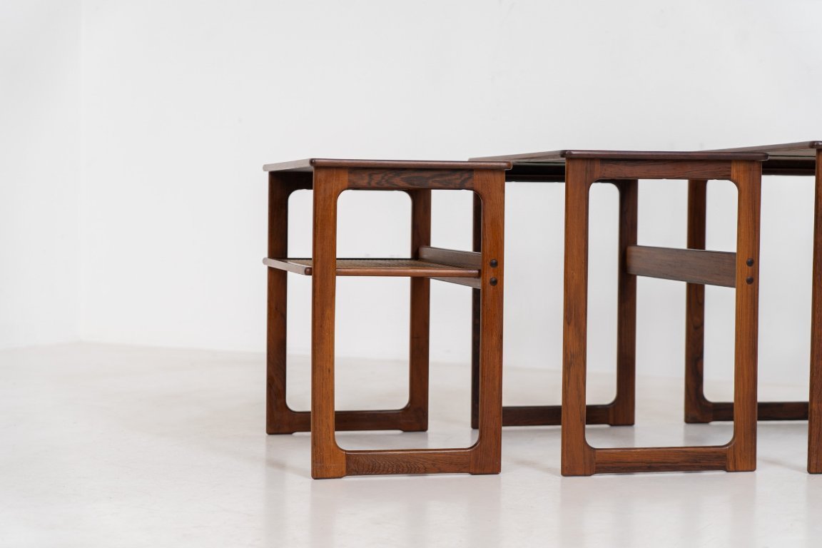 Model 219” nesting tables by Johannes Andersen & Illum Wickelso