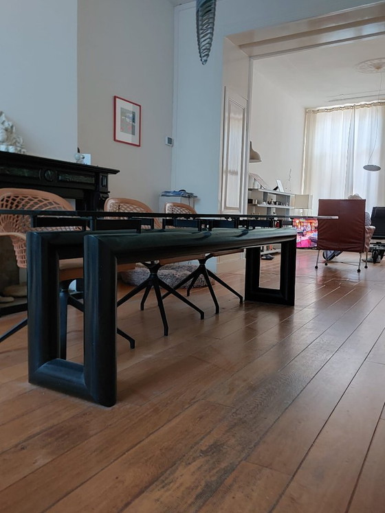 Modern Dining Table – Metal, Glass (photo 4 of 6)