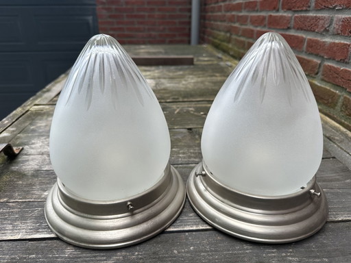 2x Vintage Wand-Deckenlampe