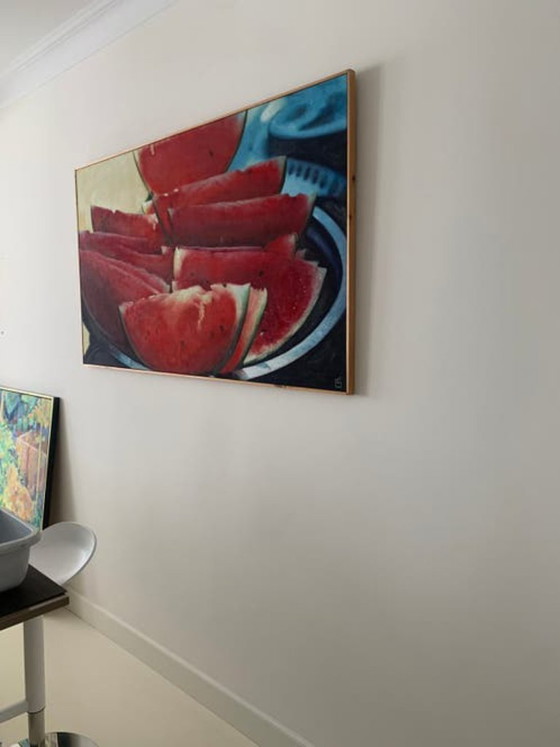 Image 1 of Large painting 'Watermelons' by the Kunstfabriek