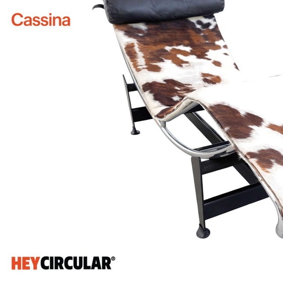 Originale Cassina LC4 Chaise Longue Vintage Le Corbusier Pelle di Mucca, Sedie da camera, Cromo, Multicolore (foto 7 di 15)