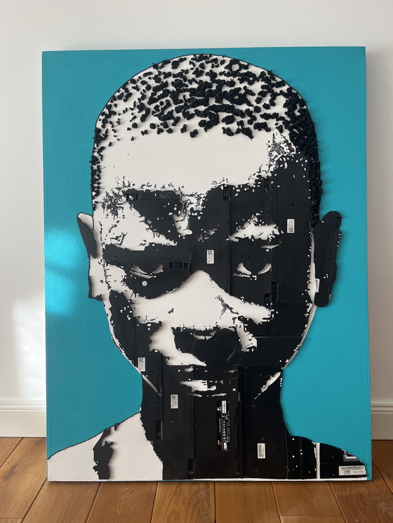 Image 1 of Maurice Mbikayi - “Deeper thoughts”, mixed media on canvas