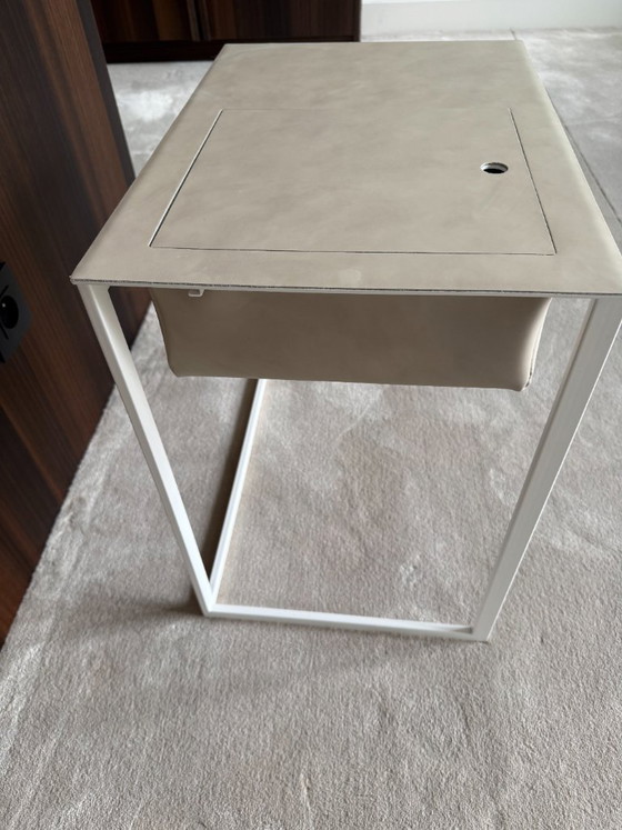 Image 1 of Zanotta Taschino night table white leather