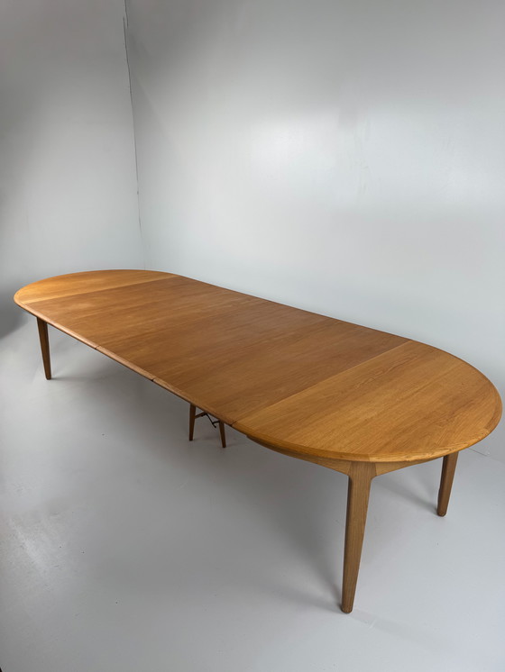 Image 1 of Henning Kjaernulf for Sorø Stolefabrik – Model 62 Extendable Oak Dining Table