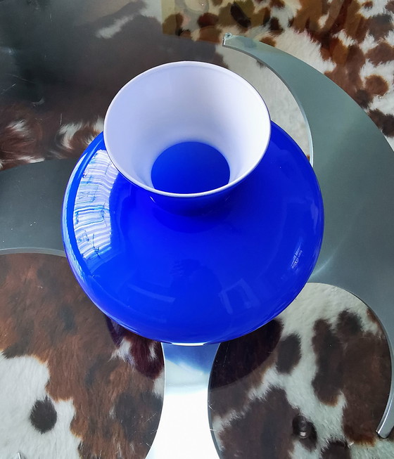 Image 1 of Mid Century Italian Cobalt Gradient Vase