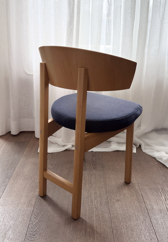 Image 1 of Chaise vintage en bois IKEA Niels Gammelgaard 1980 Japandi