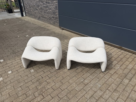 Image 1 of Artifort F598 Groovy armchairs in mint condition!! Pierre Paulin