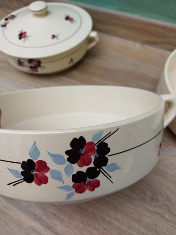 Franse Terrines, 3 x van St. Amand – Servies, Porcelain (photo 5 of 7)