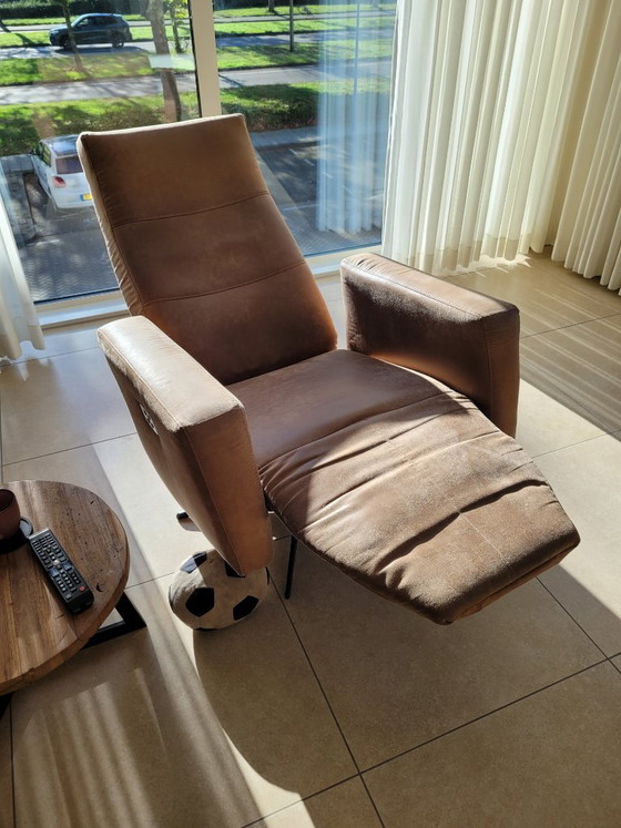 Adjustable Recliner Chair With Battery – Metal, Textile (photo 5 of 5)