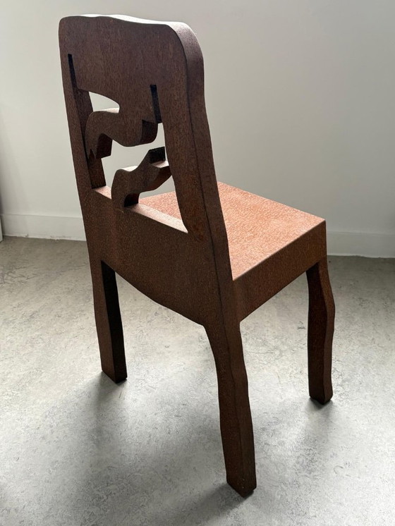 Image 1 of Klaas Gubbels, iron oxidized chair object