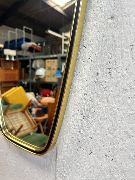 Vintage Spiegel Met Messing Gouden Lijst – Brass (photo 6 of 10)